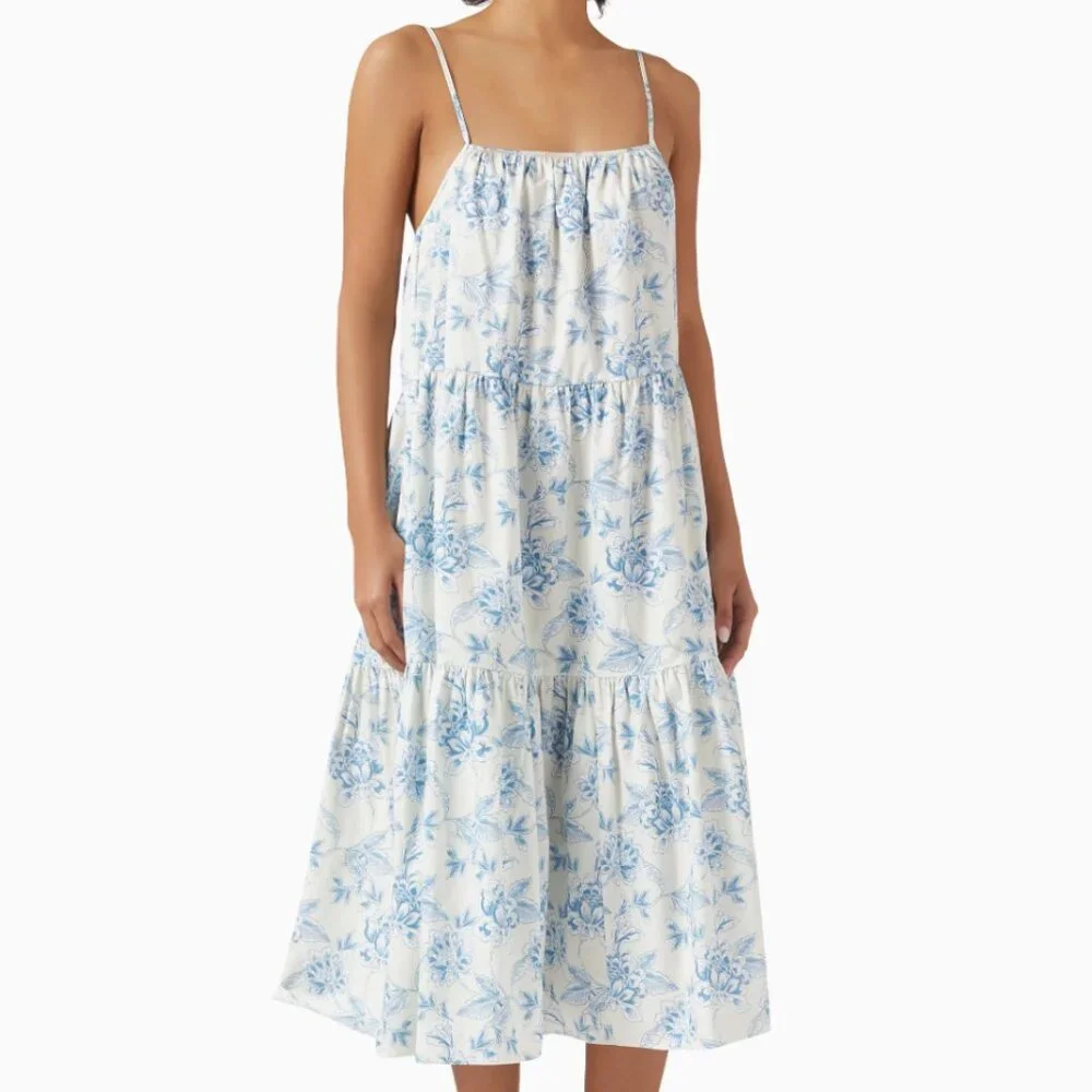 The Addison Dress solid & striped - Picture 1 of 4